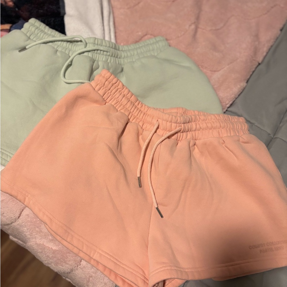 Comfort Colors Peach and Mint Athletic Lounge Shorts